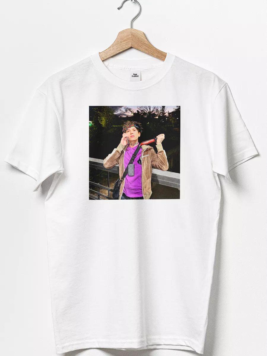 Oversized T-shirt with print MONEY DON T LIE y2k L