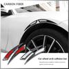 Fender Stripe Car Wheel Eyebrow Protector Lip Wheel-arch Trim Arch Extender Decorative Scratch Proof Carbon Fiber Sticker