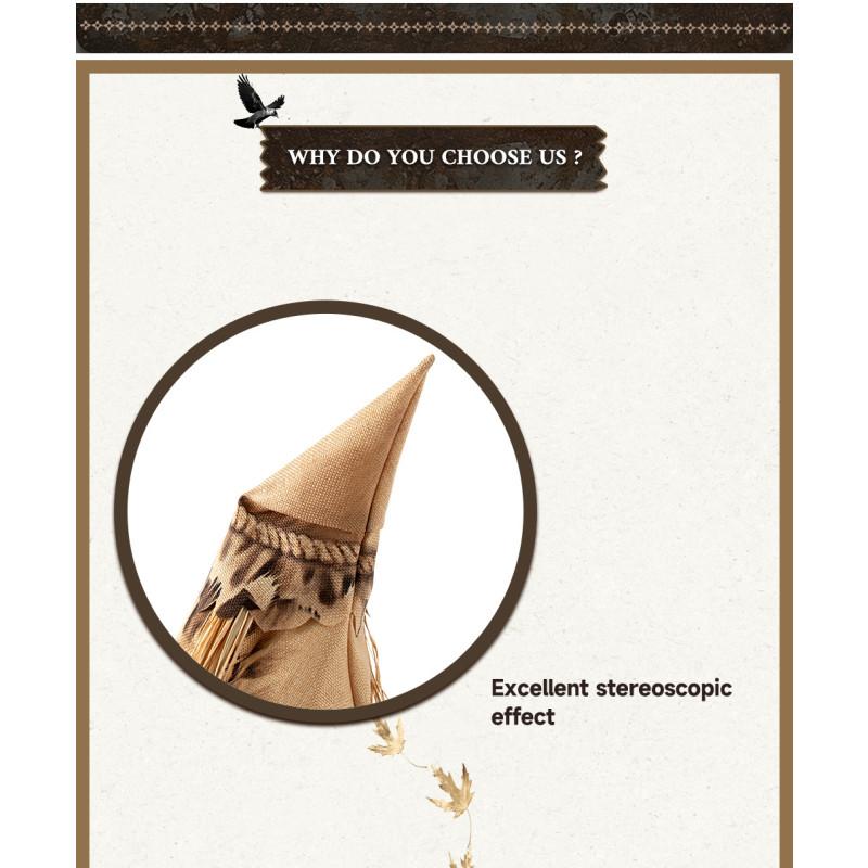 Evil Scarecrow WITCH HAT Birthday Surprise Spoof Game Clothing Accessories Party Role Play Neutral Wizard Hat