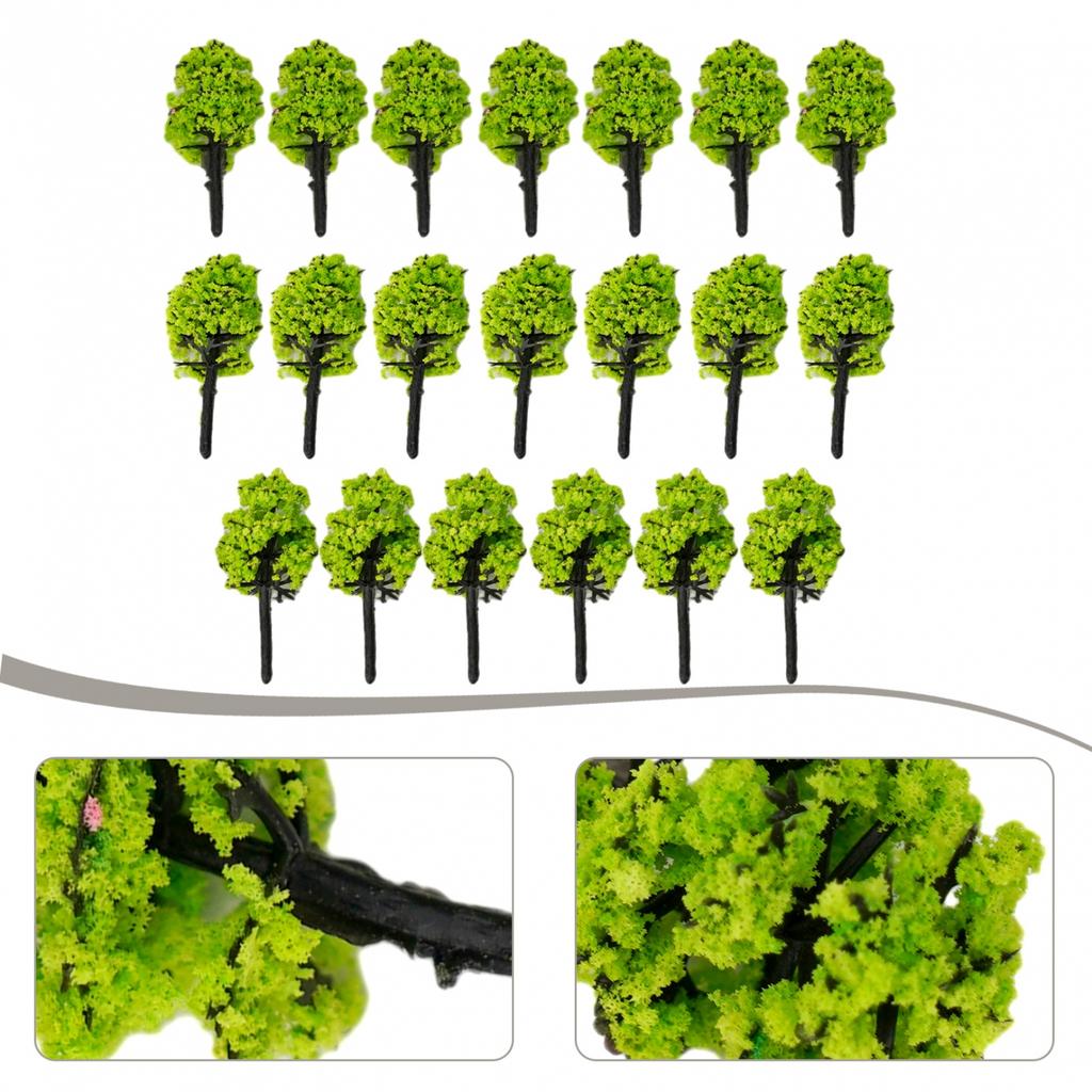 Model Tree 20 Pcs 3.5cm Building Model DIY Decorate