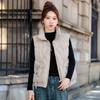 Down cotton vest women's autumn and winter short cotton jacket versatile down cotton vest vest vest vest stand collar vest jacket batch
