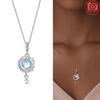 Copper Necklaces Authentic Rose Gold Plated Pink Zirconium Cupid Necklaces Cross Firefly Womens Jewellery Accessory Fine Gift