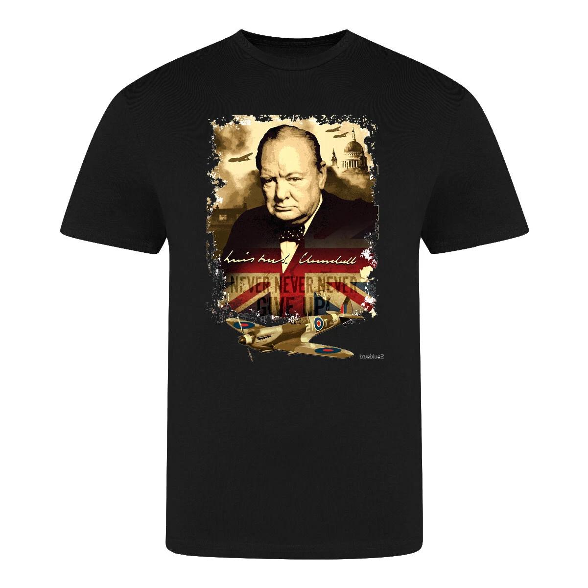 

Winston Churchill T Shirt Politics British England Migration Government XL