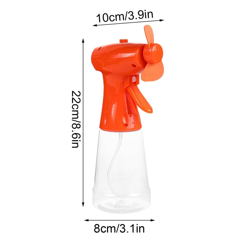 Handheld Fan with Water Spray Misting Fan Manual Misting Fan Battery Operated Fan Water Bottle Sprayer Summer