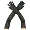 Solid Color Glittering Gloves Long Masquerades Party Mittens Fashion Sequined Gloves  Lady