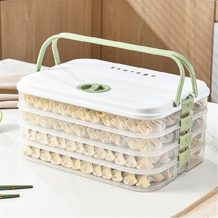 Organizadores de Empanadillas Transparentes Apilables con Temporizador de Fecha Accesorio Portátil para Uso en Congelador y Solución de Almacenamiento en Cocina