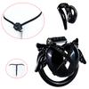 ABS Angel Male Chastity Cage with Four Rings - Black Penis Restraint Device Suitable for SM Enthusiasts As an Adult Novelty Toy