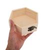 Wooden Box With Hinged Lid Unfinished Wood Keepsake Storage Box With Glass Lid Wooden Jewelry Box For Wedding Home Decorations