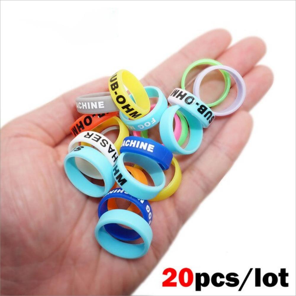 20Pcs Fishing Rod Handle Protective Case Lure Silica Gel Rod Clip O-Shaped Ring