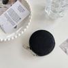 PU Leather PU Leather Coin Purse Zipper Small Storage Bag Kawaii Round Wallet  Outdoor