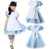 In Alice Wonderland Costume Halloween Maid Kids Lolita Fancy Dress Cosplay