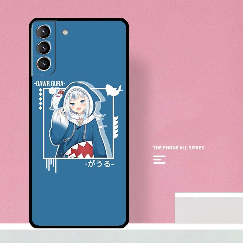 Gawr Gura Hololive Girl Phone Case For Samsung Galaxy S25 S26 Ultra S20 S21 S22 S23 S24 Plus S10 S25 FE Cover Coque