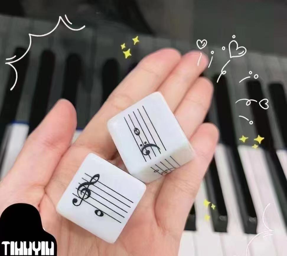 Beginner Music Note Reading Dice: Early Childhood Theory Teaching Aid