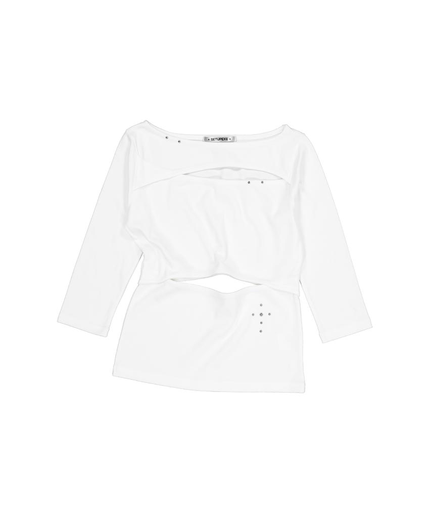 SETUP-EXE Double Cut-Out Top / White