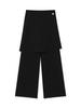 Eogeulliswedou Flare Skirt Pants (Black)