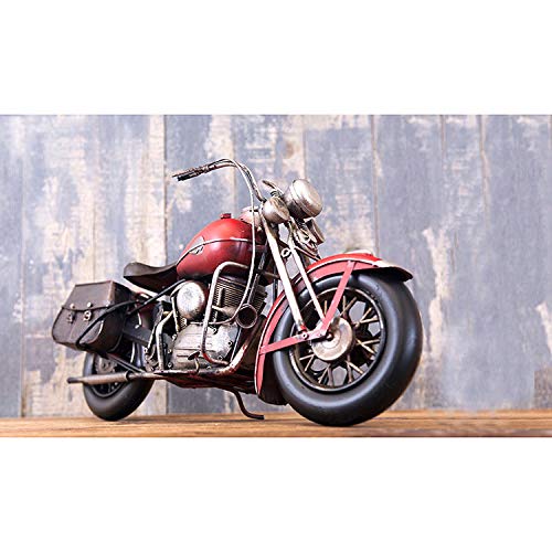 Vintage "Old Bike" Tin Object, Height 24cm, Length 40cm, Depth 13cm, 0910E-1488, Interior, Motorcycle, Retro, Interior, American Goods