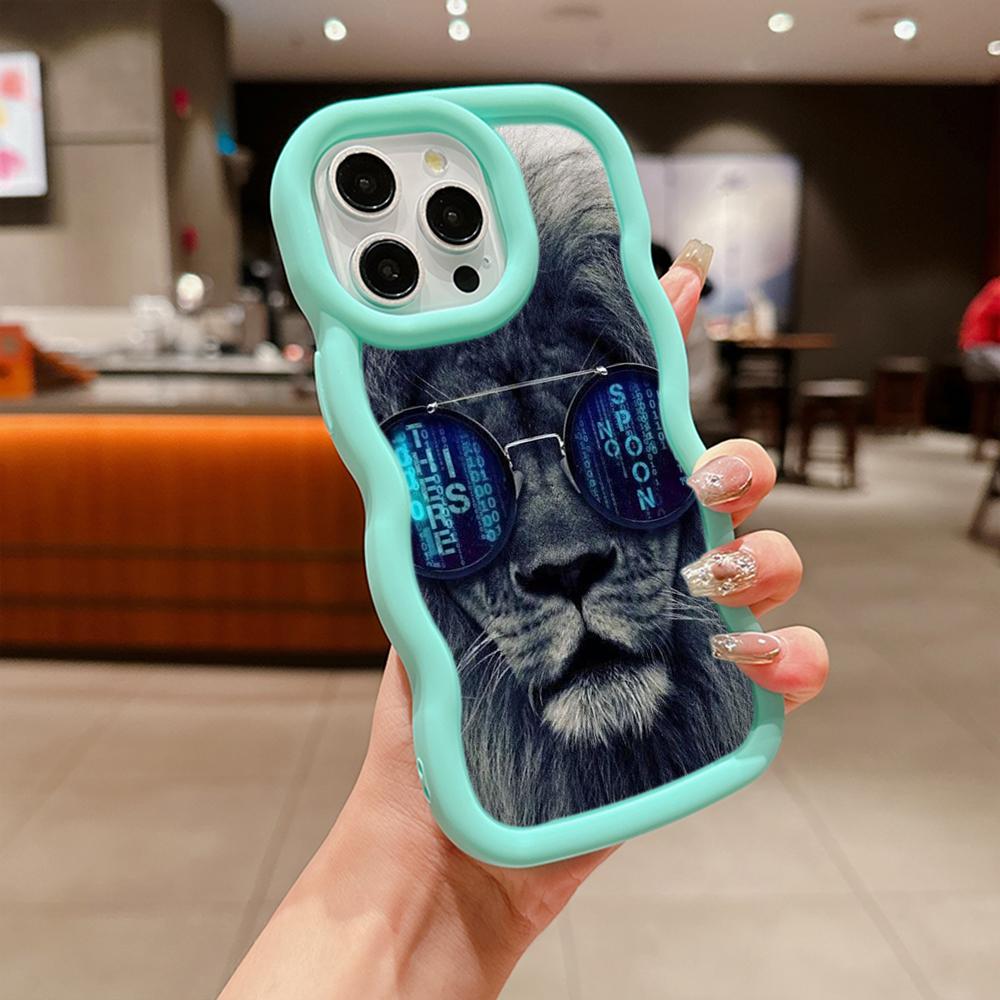 Ae86 Lion Black Design Art Protective Phone Cases for Samsung S24 Plus S23 Ultra A14 A55 A06 Honor X9b Motorola OnePlus Big Wave TPU Back Cover