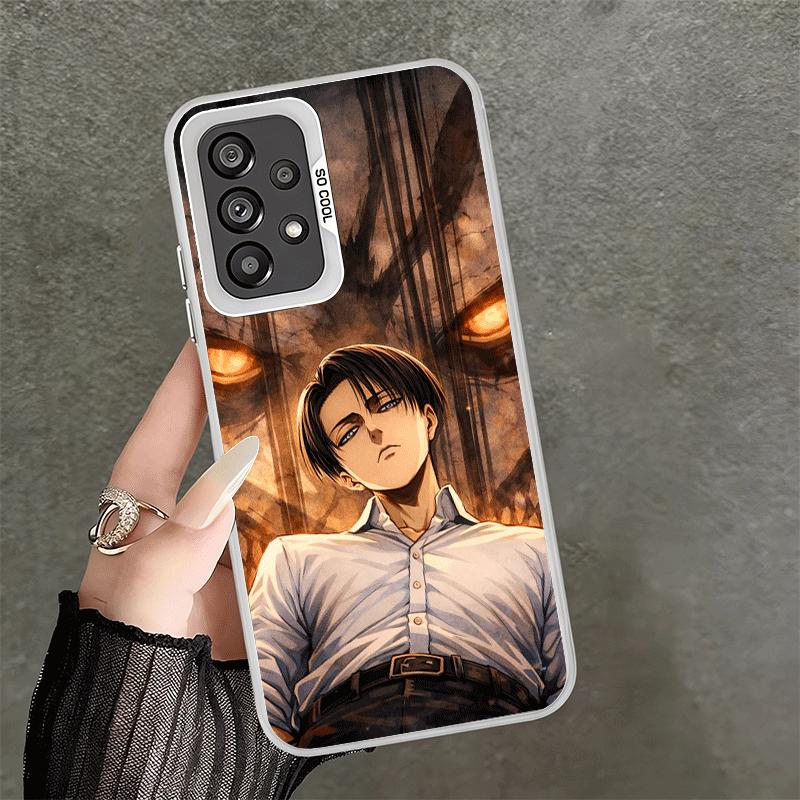 A-Attack On T-Titan Levi Shockproof Phone Case for Samsung A17 A16 A15 A14 A37 A57 A36 A56 A26 A35 A55 A25 A34 A54 A24 A13 A23 A
