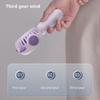 1117A Mini Handheld Fan 3 Speeds Adjustable Summer Cooling Fan with Base