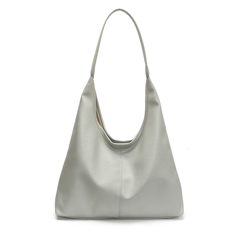 Underarm bag women's spring new fashion tote bag student solid color large capacity shoulder bag commuter bag