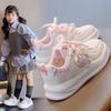 Girls board shoes 2025 autumn new little white shoes girls light shoes sports shoes children soft-soled non-slip casual shoes