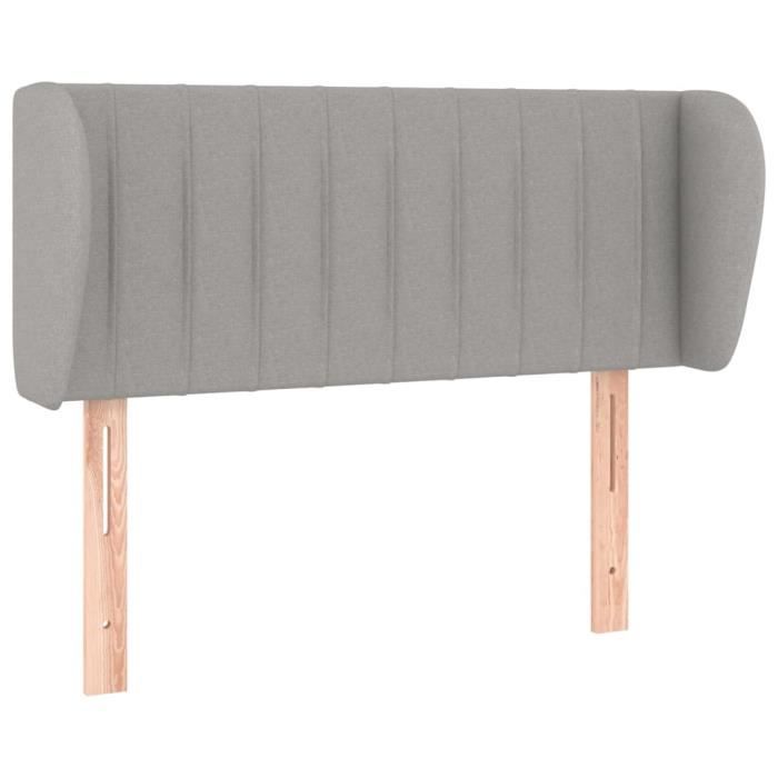 VidaXL Headboard with Ears Light Grey 83x23x78-88 Cm Fabric3117356