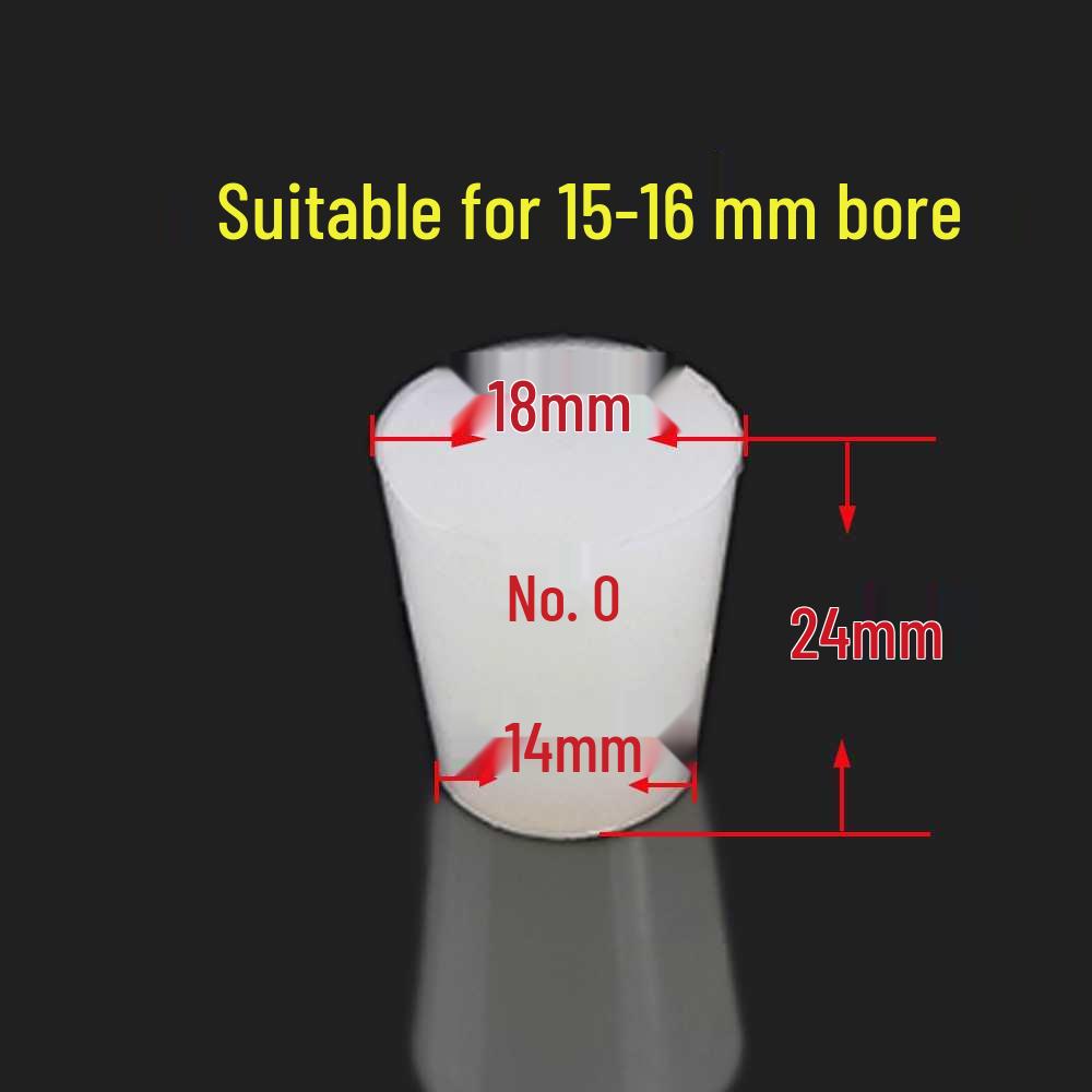Silicone Rubber Seal Plug for Test Tubes & Drains with Hole