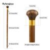 Gelber Sandelholz-Holz-Mode-Spazierstock Dekorativer Cosplay-Party-Holz-Spazierstock Halloween-Keule Zauberstab Crosier 87cm