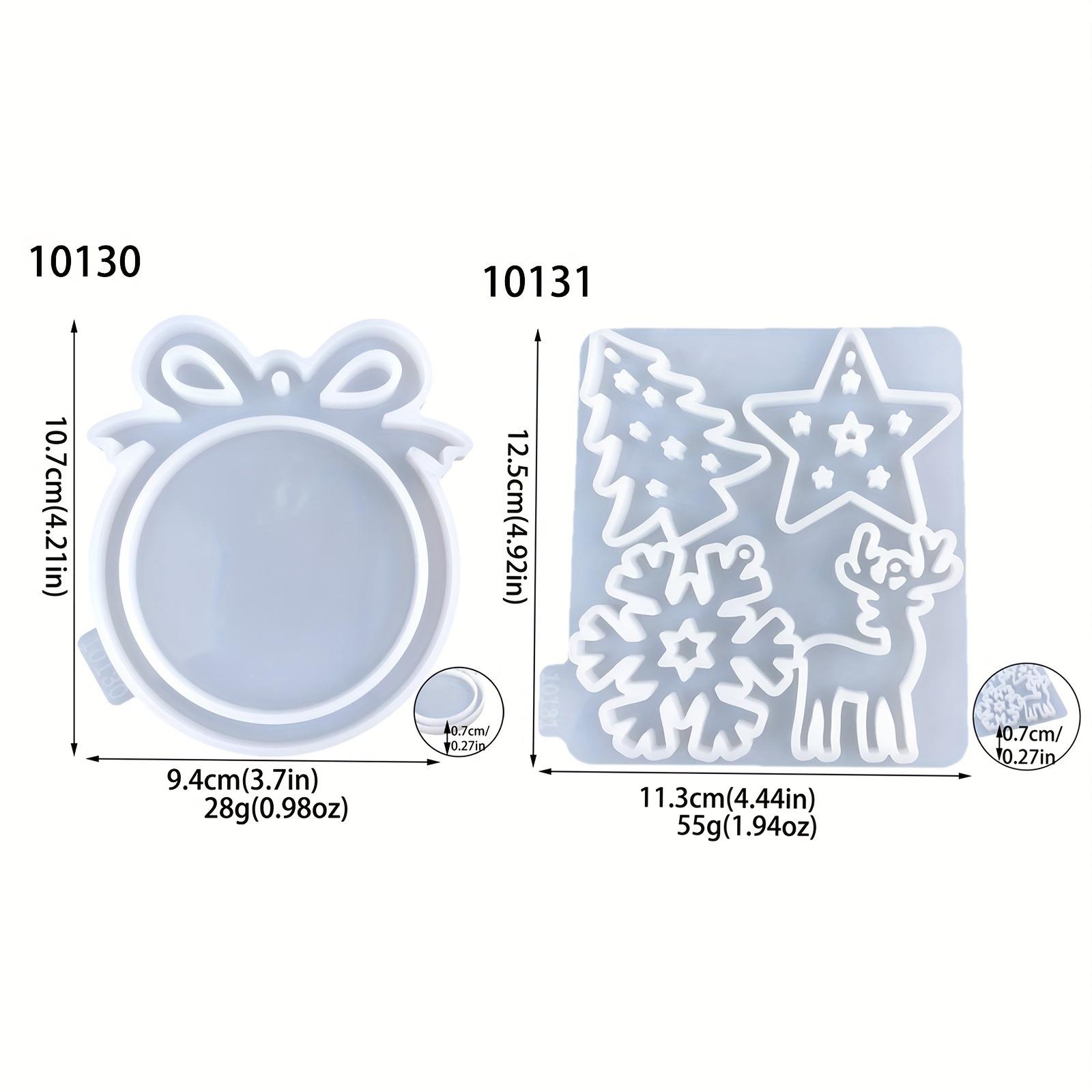

Набор из 2 шт., Рождественский набор силиконовых форм, Узор лося и снежинки, Подходит для DIY настенных украшений, подсвечников и домашних украшений Pack of 2