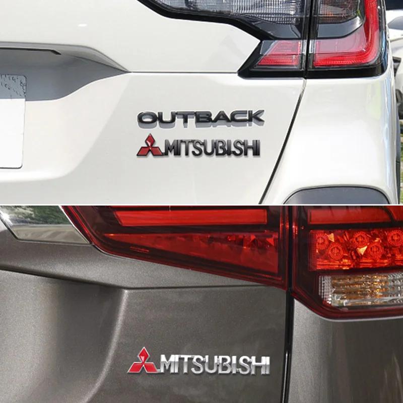 cymvyj1 Car Trunk Sticker Side Badge Decor for Mitsubishi RALLIART Lancer Outlander L200 ASX Pajero Eclipse Galant 3D Emblem Accessories