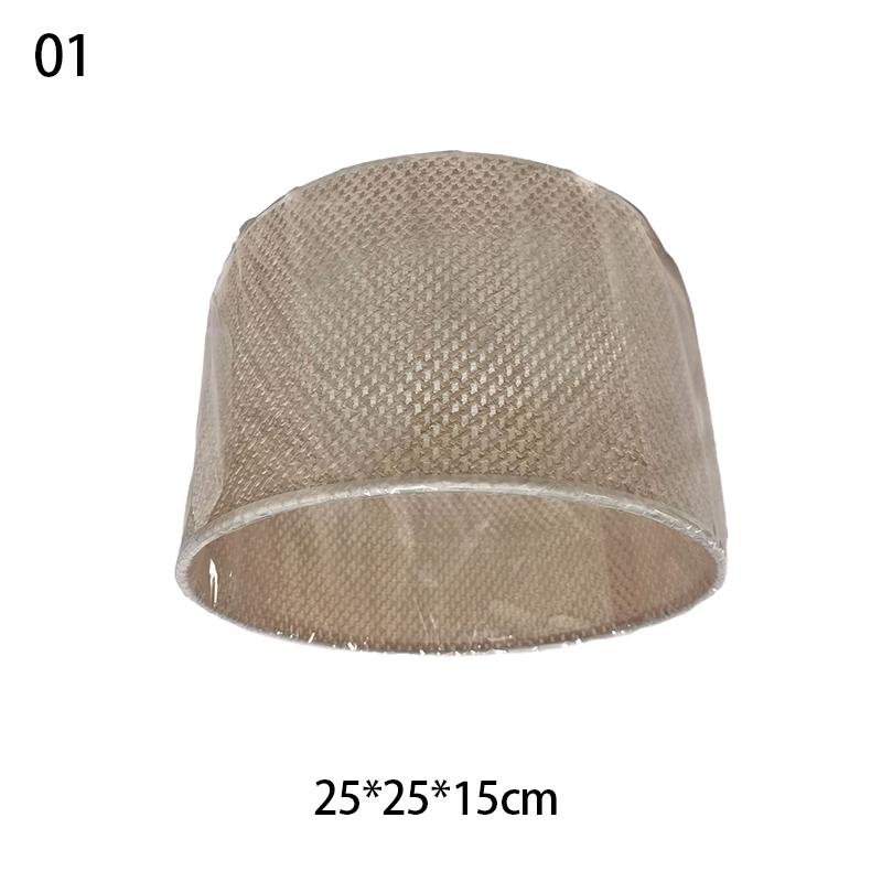 Imitation Rattan Weave Lamp Shade Handwoven Lampshade Chandelier Table Clip Drum Ceiling Lamps Floor Bedside Decor Light Cover