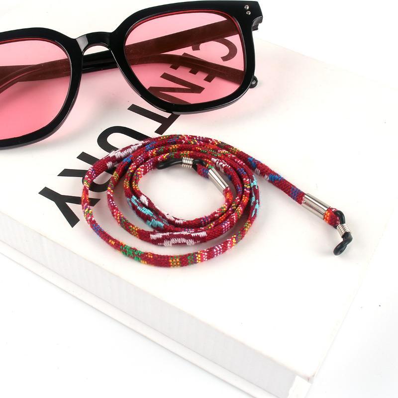 Boho Glasses Sunglasses Cotton Neck Strap High End Ethnic Rope Glasses Fixing Hanging Neck Chain Women Men Eyeglasses Straps