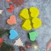 4 Hole Heart-shaped Cake Mold DIY Chocolate Pastry Silicone Mold Baking Cake Decoration Accessories Soap Mould