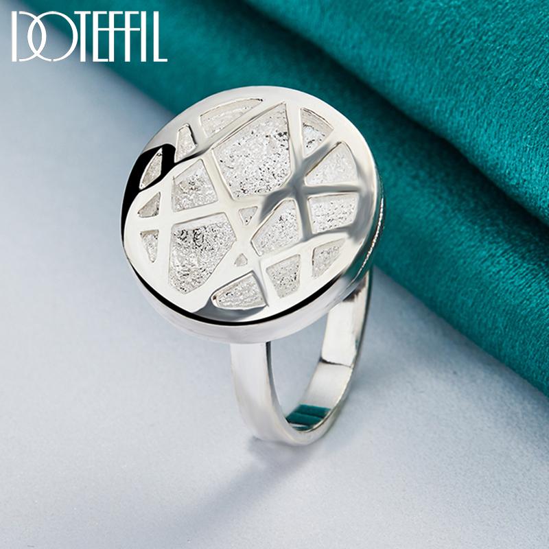 Bague ronde entrelacée en argent sterling 925, bijoux de mariage à la mode