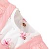 Sommer-Baby-Anzug, Baby-Blütenblatt-Muster, süßes kurzärmeliges Kleid