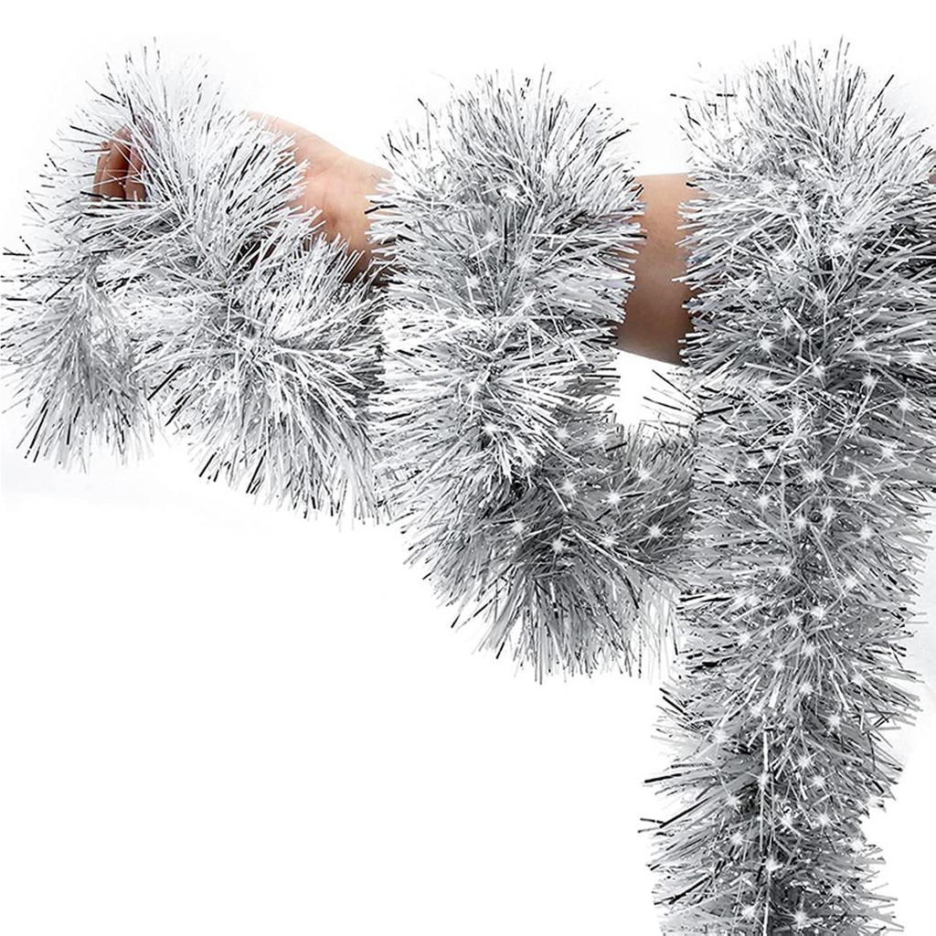 Julgirland Dekoration, Konstgjord Tallgirland Dekor för Utomhus Inomhus Grön Grönska Öppna Spisar Högtidsfest Dekor 15m