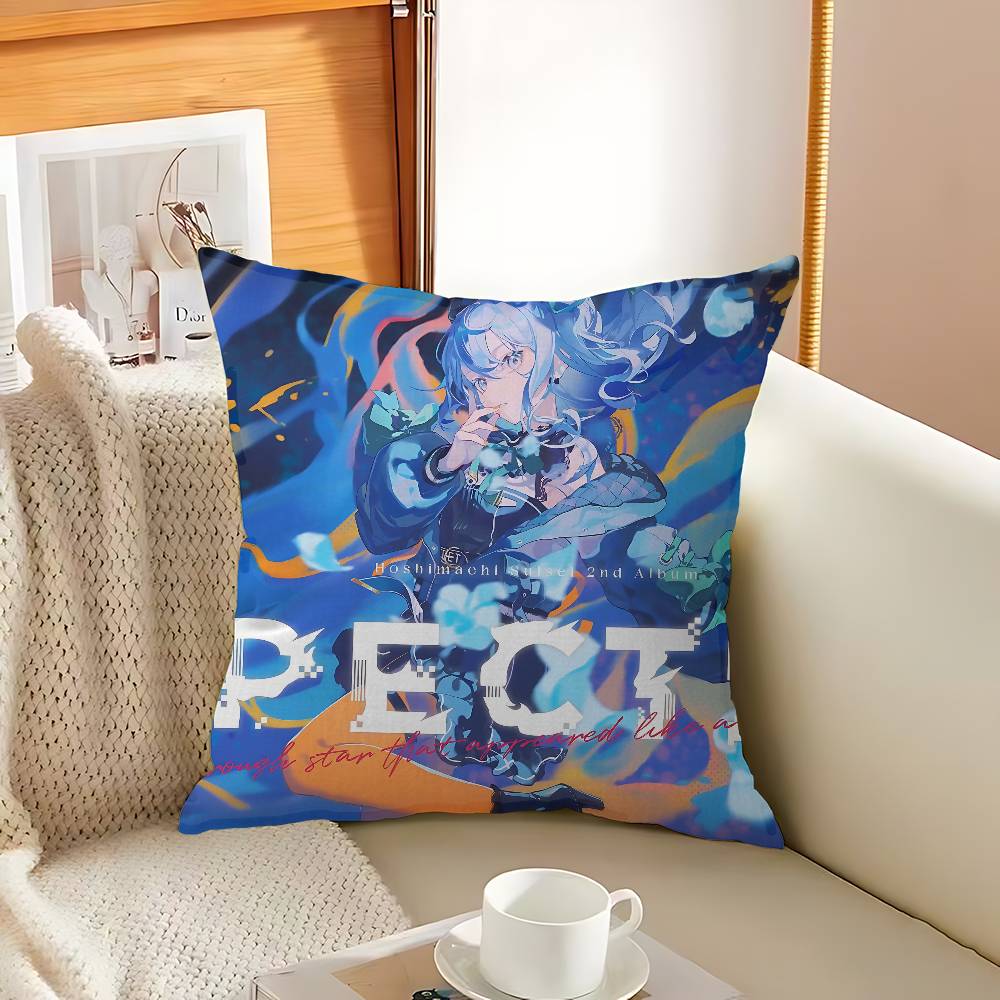 Hololive Hoshimachi Suisei Niedliche Kissenhülle Sofakissenbezug Heimzimmer Dekoration Kindergeschenk