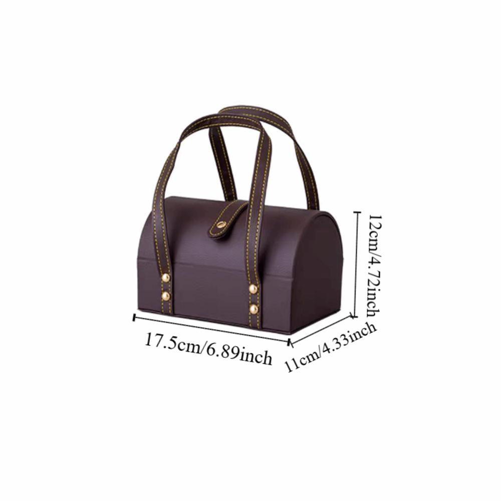 PU Leather Bracelet Display Box 7Positions Bracelet Carrying Case  Watch Protective