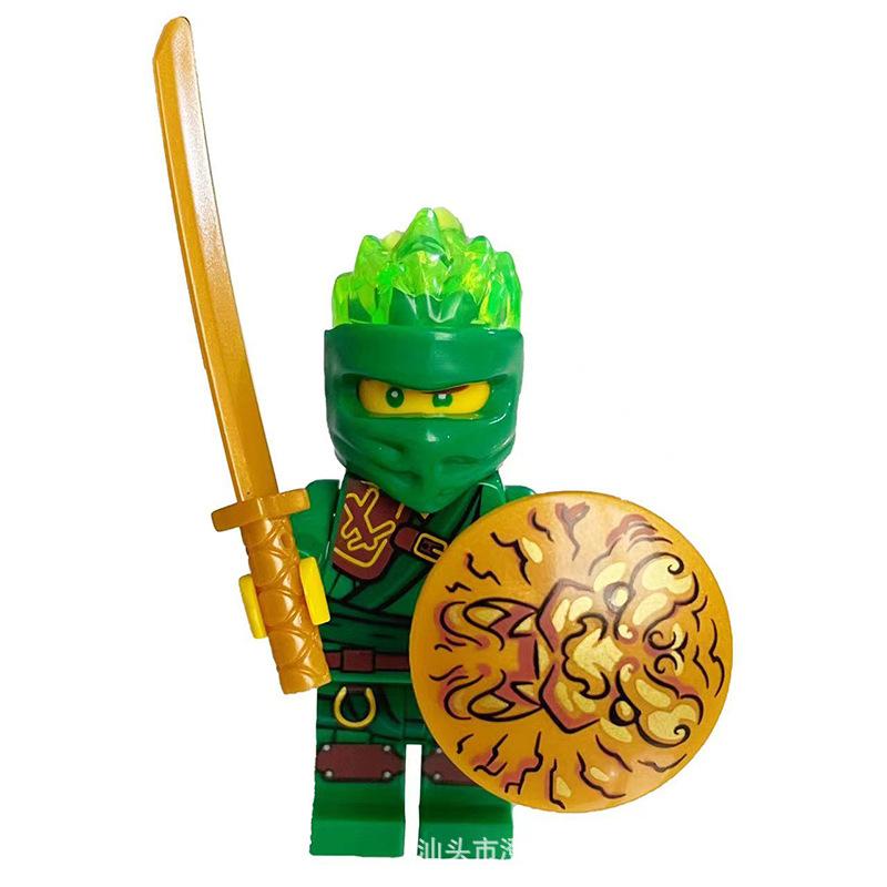 Ninja Warrior Superhero Doll With Weapon Single Building Block Assembly Toy