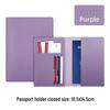 Multi-Card Slot Leather Passport Protection Book: PU Leather Multi-Functional Travel Passport Holder