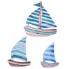 Hawaiian Style Sailboat Hanging Sign Ocean Theme Ocean Sailboat Decor  For Summer Home Room