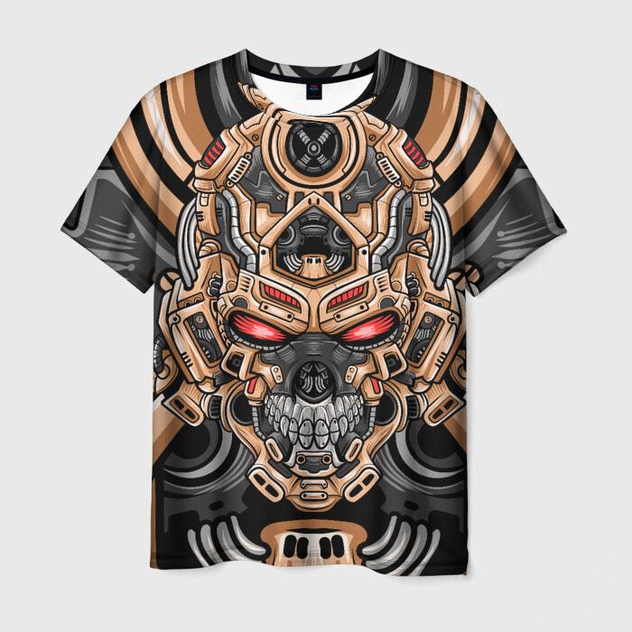Newest Demon Samurai Mask Sakura 3D Print T shirts For Men/Women Crew Neck Short sleeve Top Fashion Oversized Punk Style T shirt