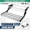 Single/Double Pull Out Step Aluminium Steel Manual Caravan RV Camper Motorhome  High-strength Carbon Steel New