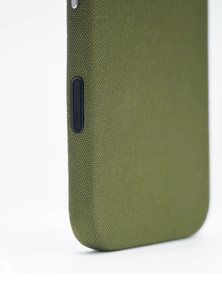 iPhone 17 Pro Max Case: Solid Color Fabric Texture, Ballistic Nylon, Magnetic Absorption, Drop Protection Cover.