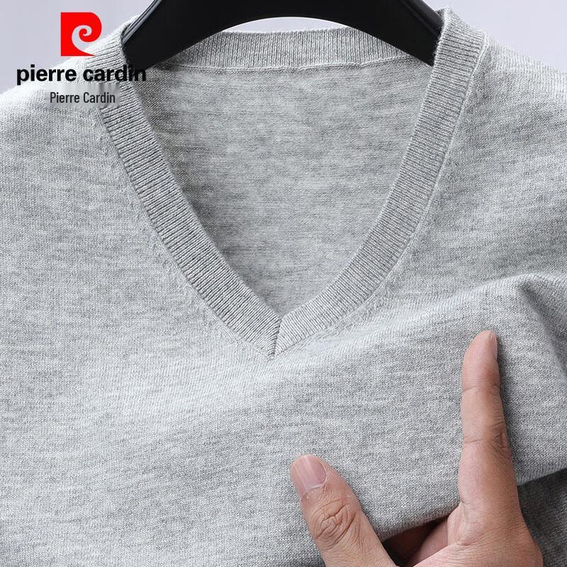 Pierre Cardin Men's 100% Pure Wool V-Neck Sleeveless Sweater Vest