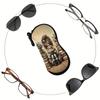 Eyewear Case Stylish Neoprene Eyewear Protector Sunglasses Pouch Vintage Glasses Bag For Daily Use Gift For Women Commuting