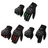 1 par luvas da motocicleta respirável dedo cheio luvas de corrida esportes ao ar livre luvas da bicicleta para bmx atv estrada corrida verão inverno