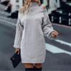 Women's Off-Shoulder Lantern Sleeve Knit Sweater, 2025 Autumn/Winter Collection