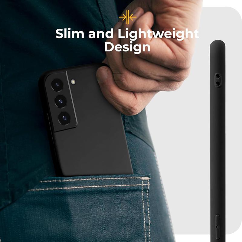 Liquid Silicone Phone Case For For Samsung Galaxy A10 S A20 A30 A50 A70 4G A11 A21 A31 A22 A52 5G A72 Protection Cover TPU Black