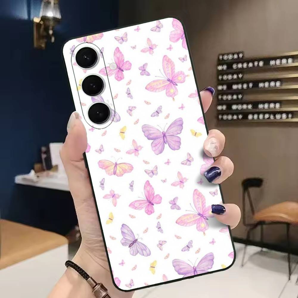 Purple Butterflies Phone Case for Samsung Galaxy A13 A22 A31 A32 A52 A53 A71 A80 Phone Cover